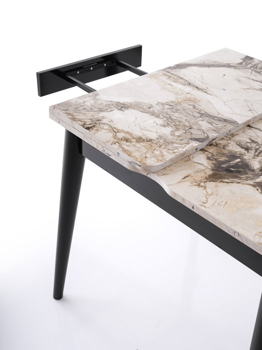 Hanah Home Mesa de Comedor Extensible Mármol Blanco Hanah Home Mesa de Comedor Extensible Mármol Blanco
